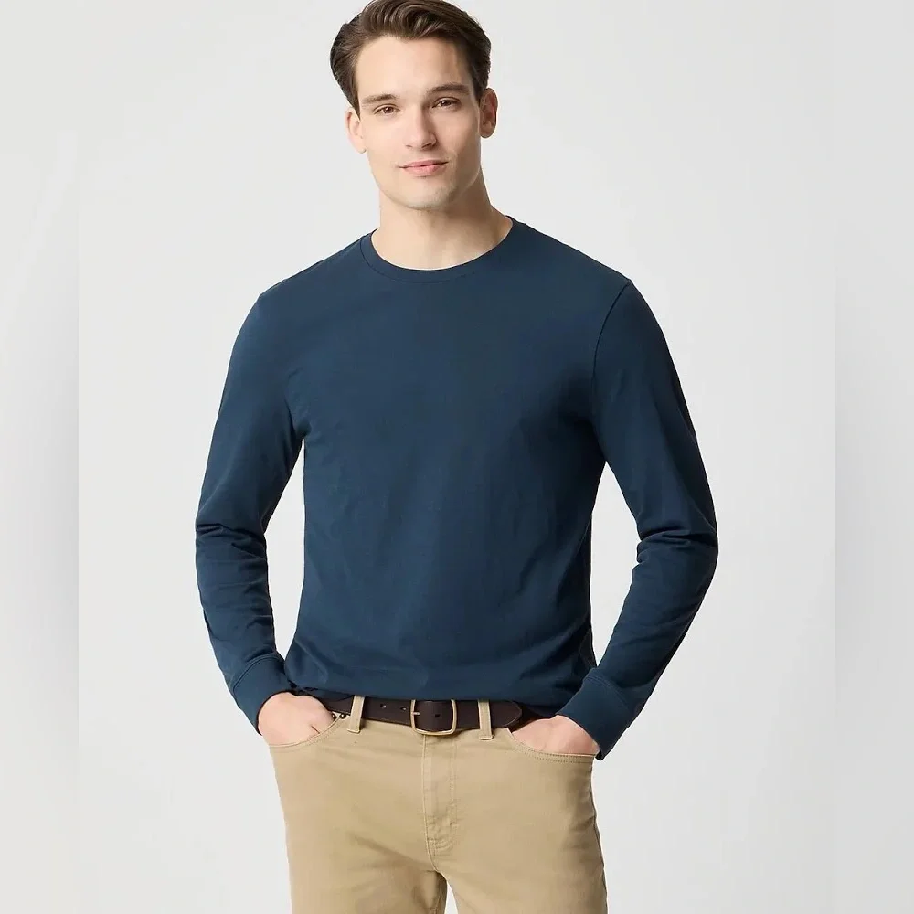 J. Crew Essential Long-Sleeve T-shirt Navy Men’s Medium